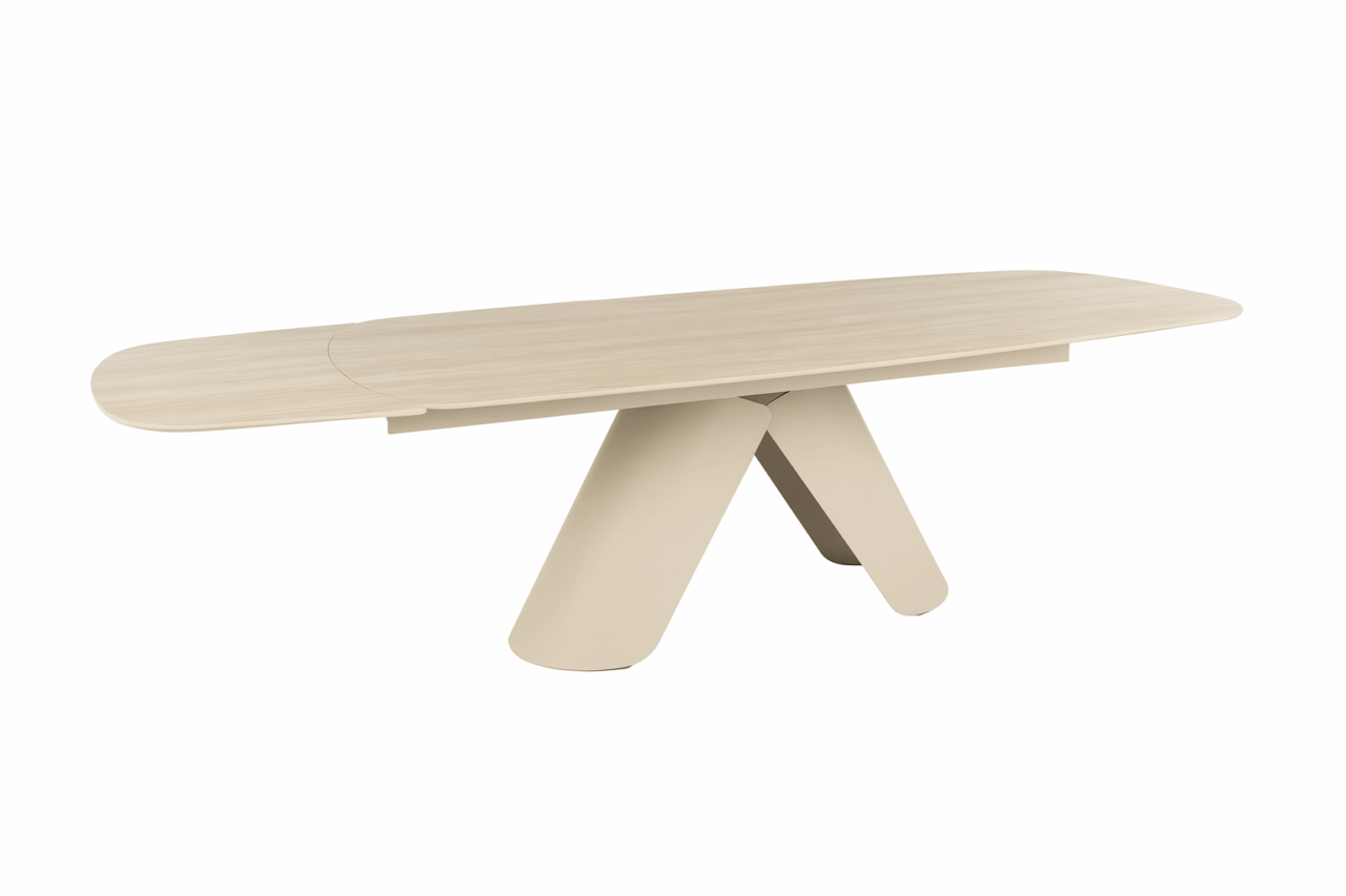 Giani Ceramic Table With Two End Extensions